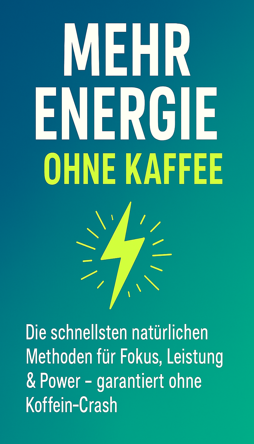 Cover: Energie pur: Der Kaffeefreie Weg für Erwachsene im Office und zu Hause