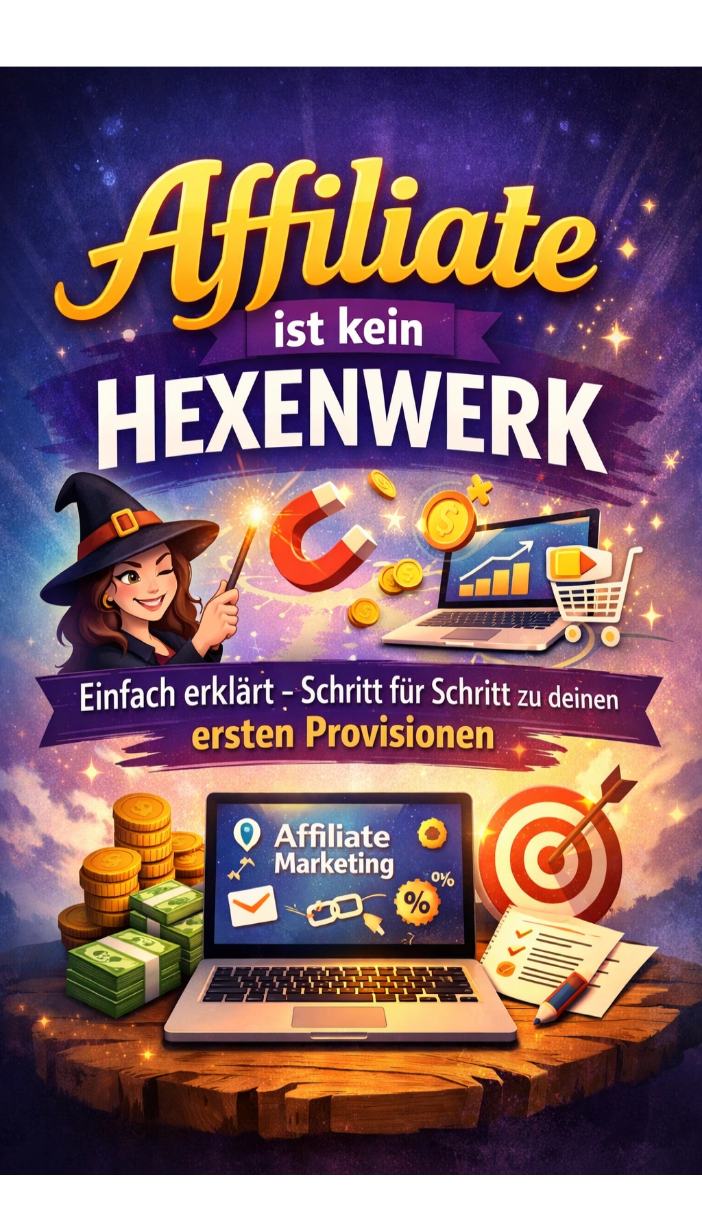 Cover: Affiliate ist kein Hexenwerk: Der einfache Einstieg für Einsteiger & Online-Neulinge