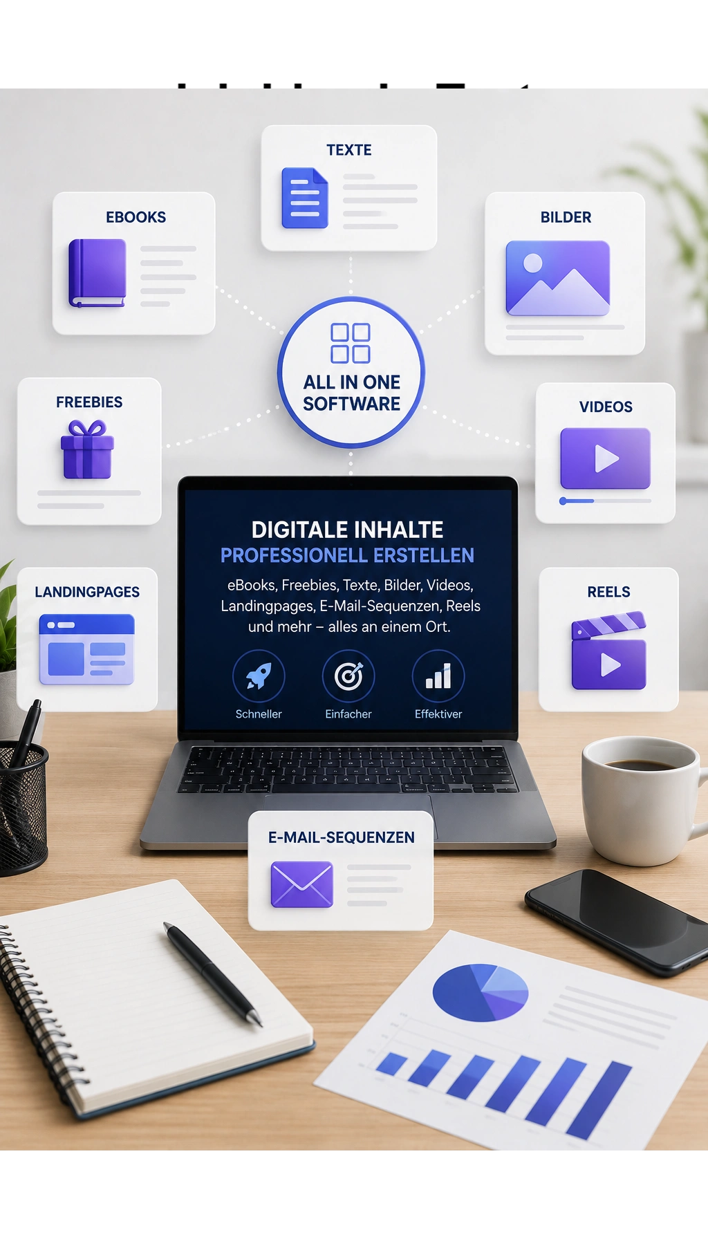 Cover von Digitale Inhalte erfolgreich erstellen - Der ultimative Leitfaden für kreative Content-Produktion