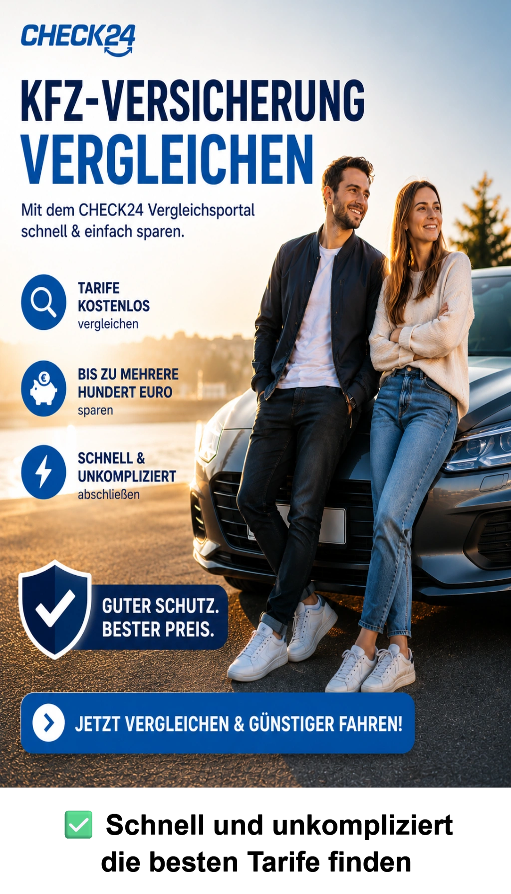 Cover: Schnell und günstig: So sparen Sie bei der CHECK24 KFZ-Versicherung