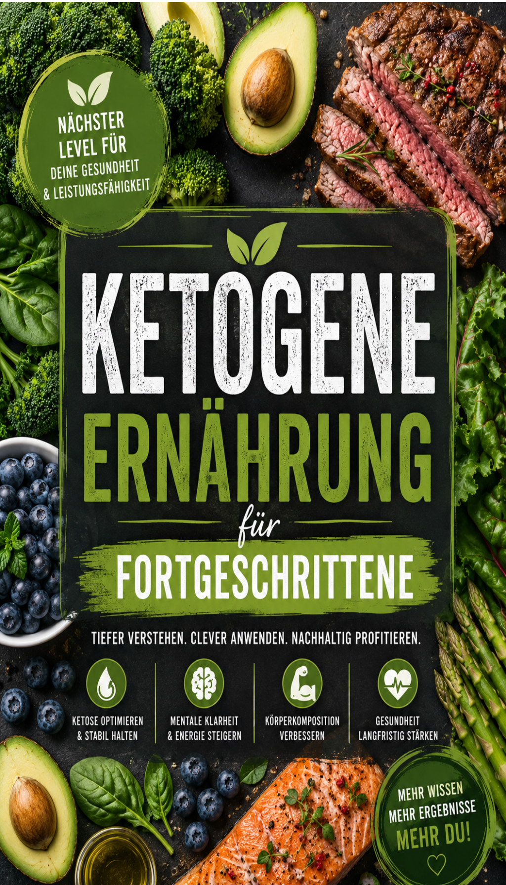Cover: Ketogene Ernährung 2.0: Fortgeschrittene Strategien für maximale Ergebnisse