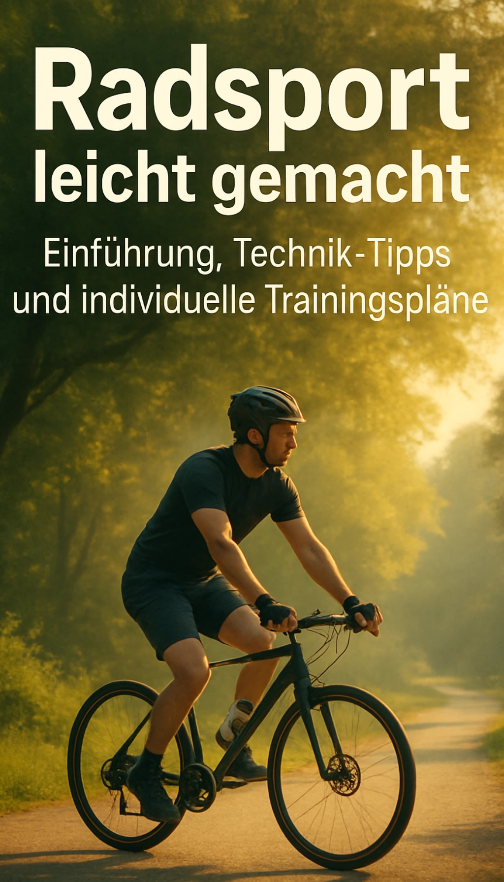 Cover von Radeln wie ein Profi: Hol dir jetzt das Ebook für einfache Einführung, Technik-Tipps und individuelle Trainingspläne!